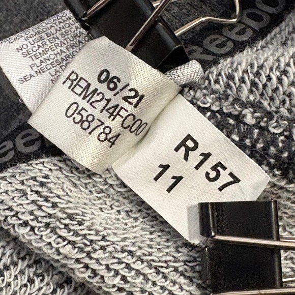 Reebok Gray Logo Sweatshirt Crew Neck Long Sleeve Athleisure Men's Size‎ Large - Picture 11 of 13
